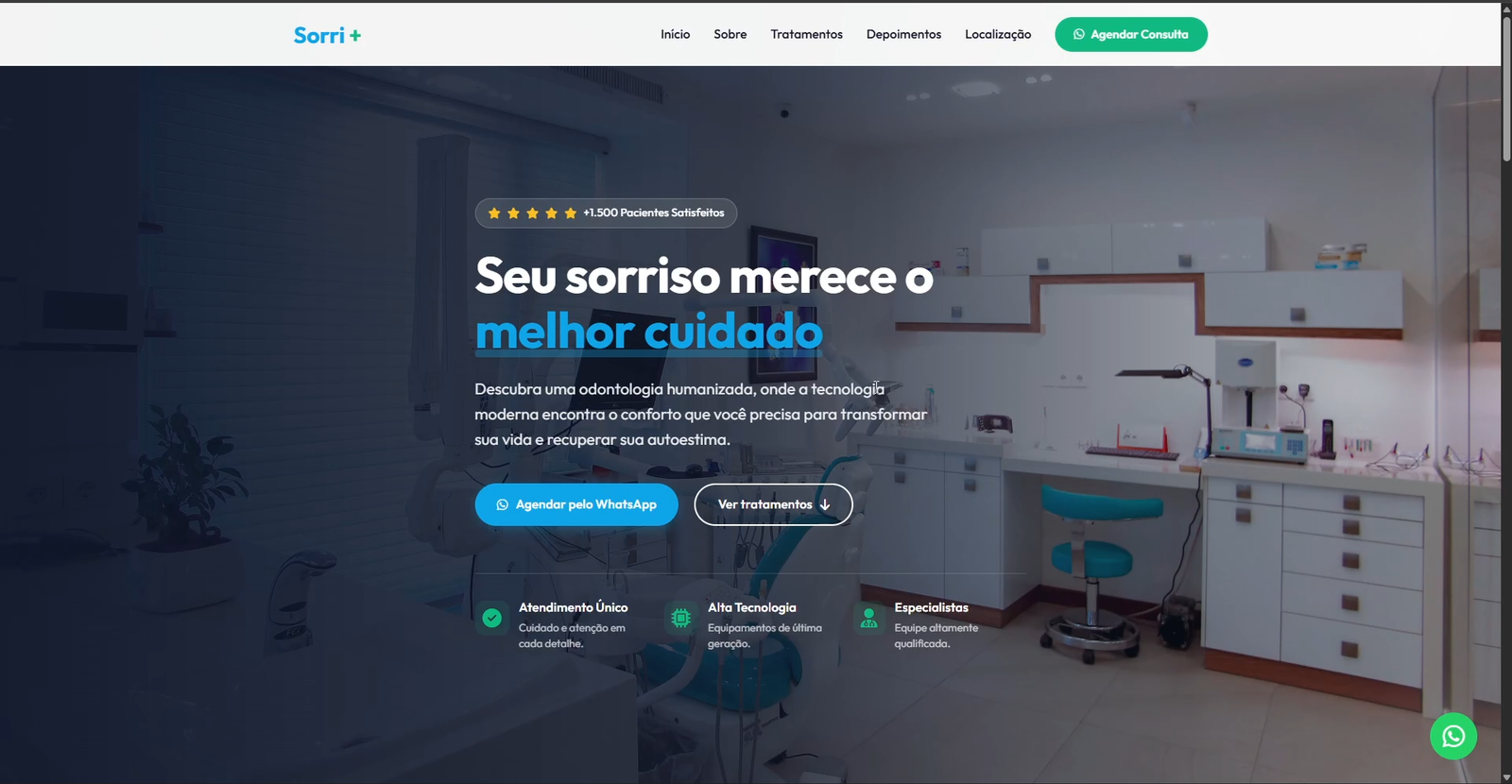 Landing Page Dentista